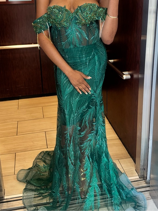 green sequin off the shoulder dress Embellishment Prom Gown CD260 Sparkly Gowns Off Shoulder Elisanya Spotlight Green Sequin Formal